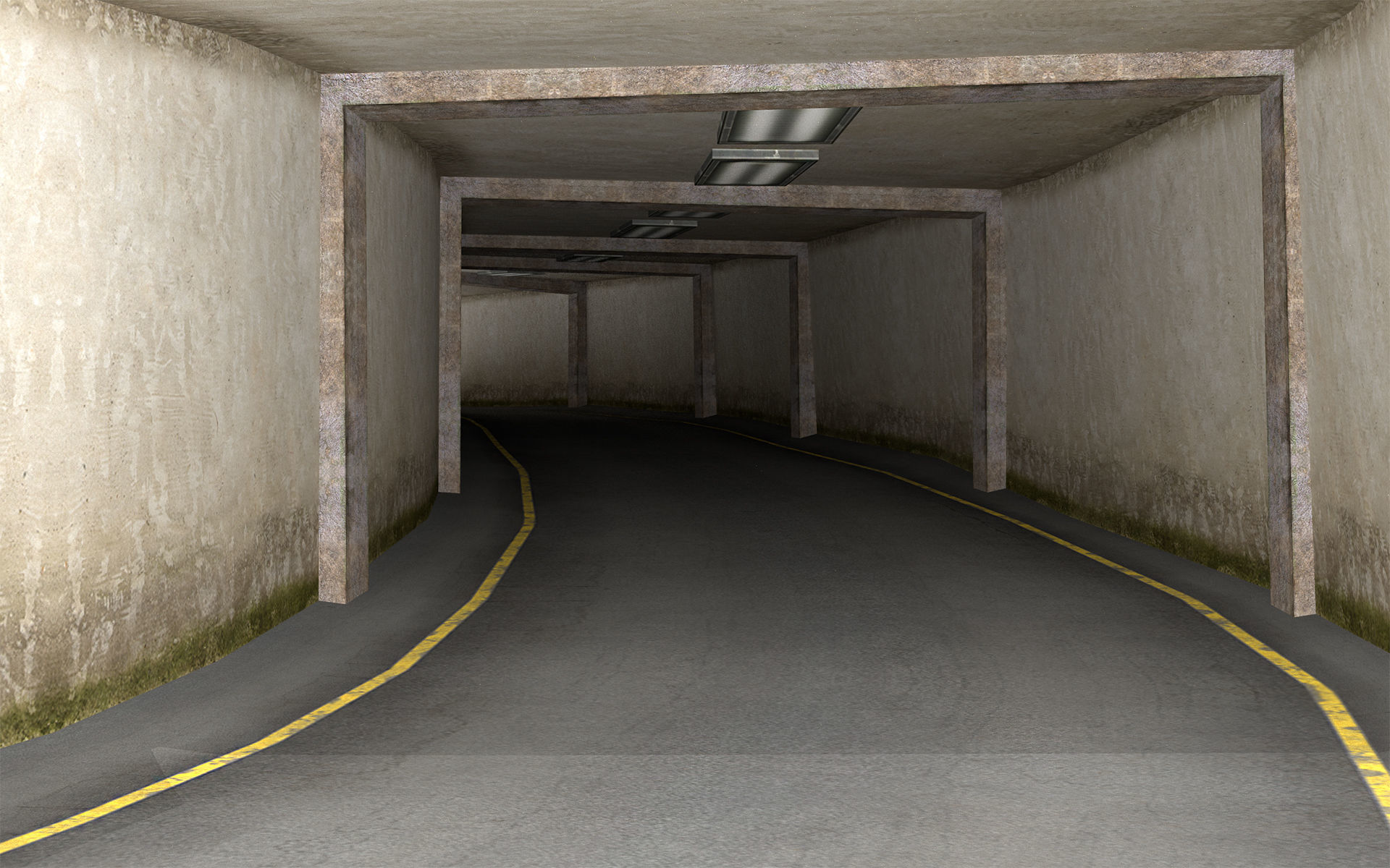 Mountain Road Pack Low-poly 3D model_4