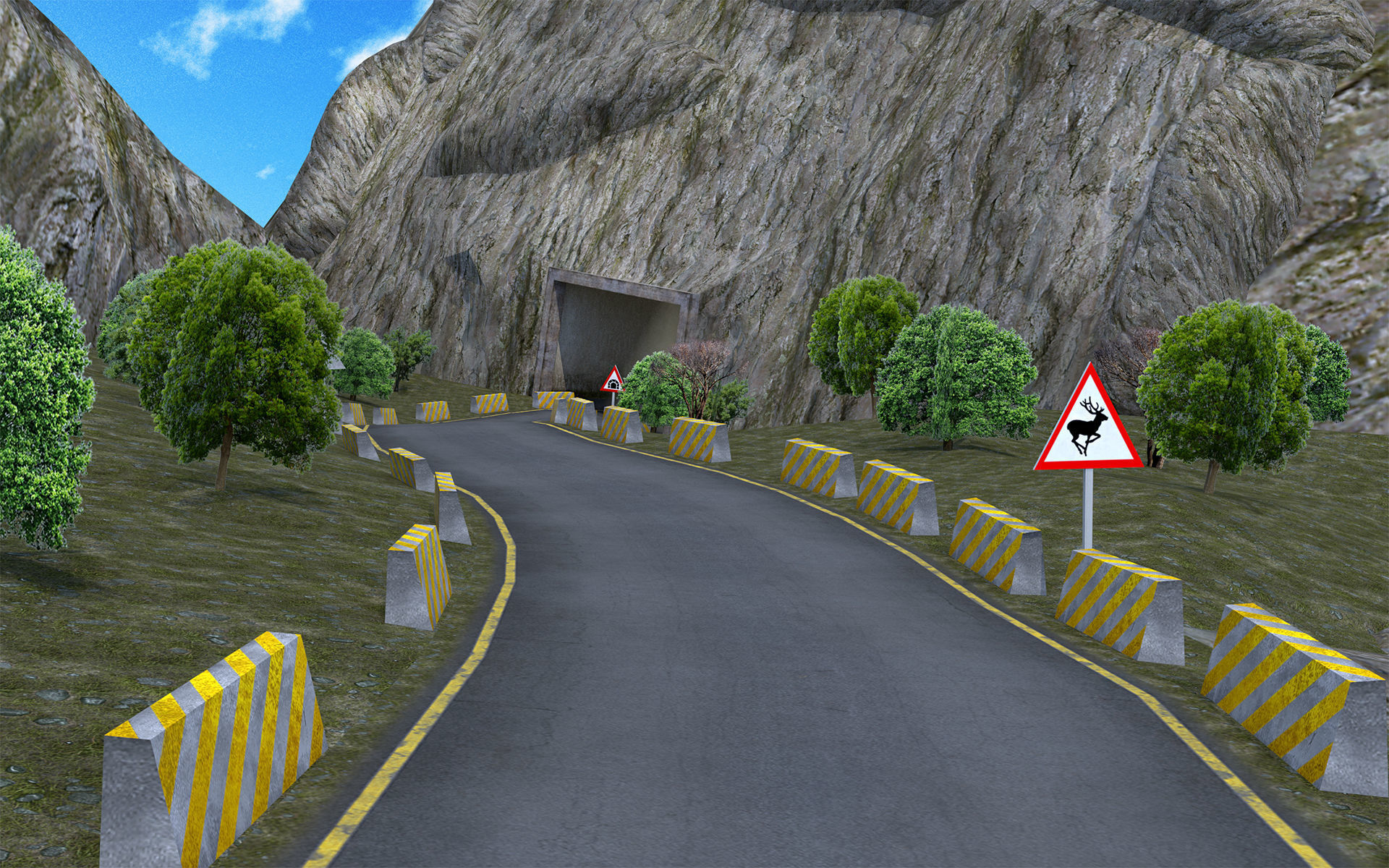 Mountain Road Pack Low-poly 3D model_3