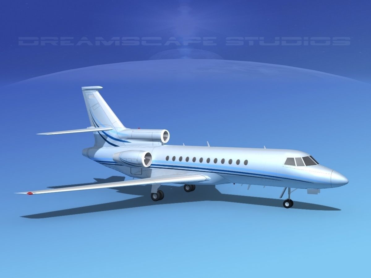 Dassault Falcon 900 V12 3D model_2