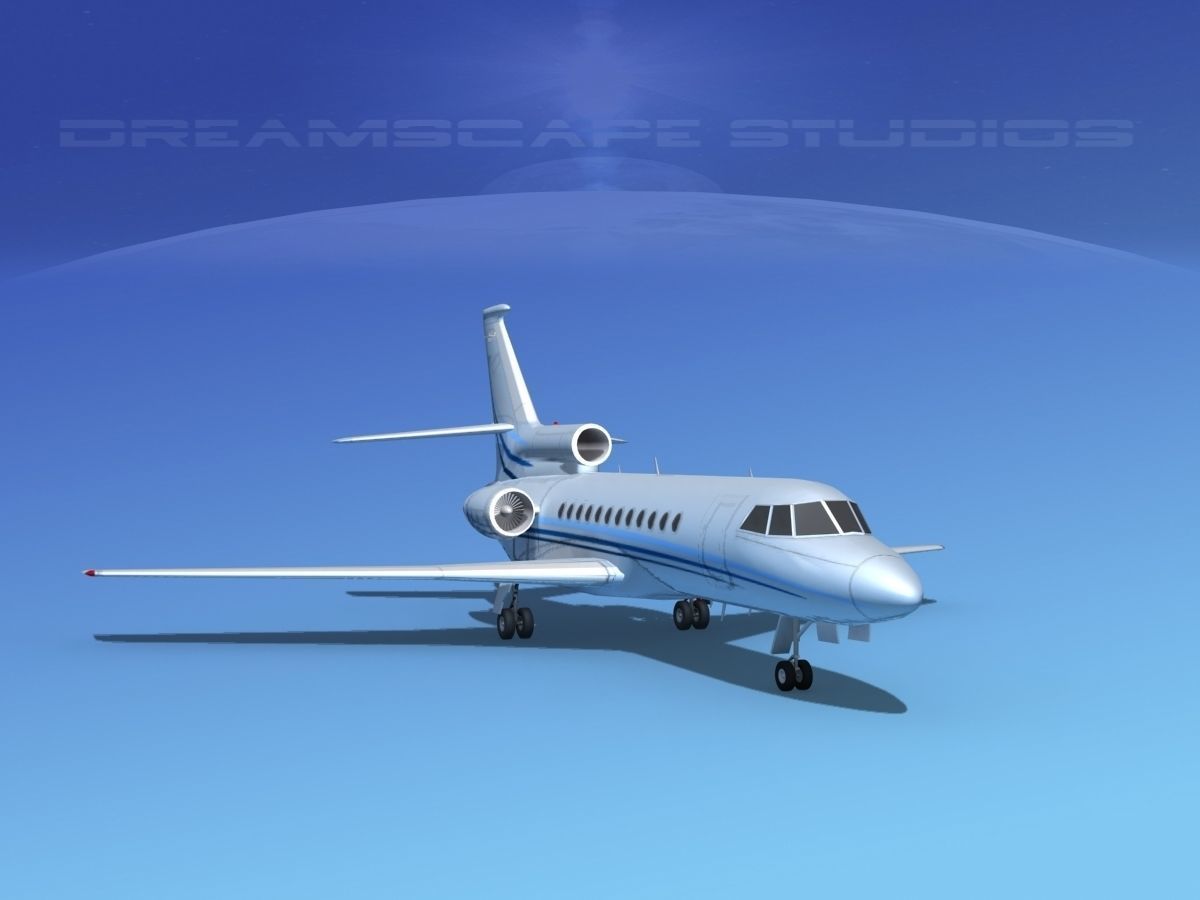 Dassault Falcon 900 V12 3D model_1