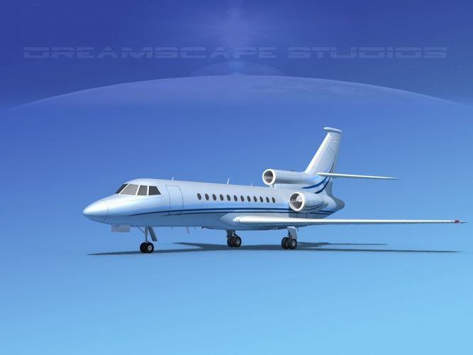 Dassault Falcon 900 V12 3D model