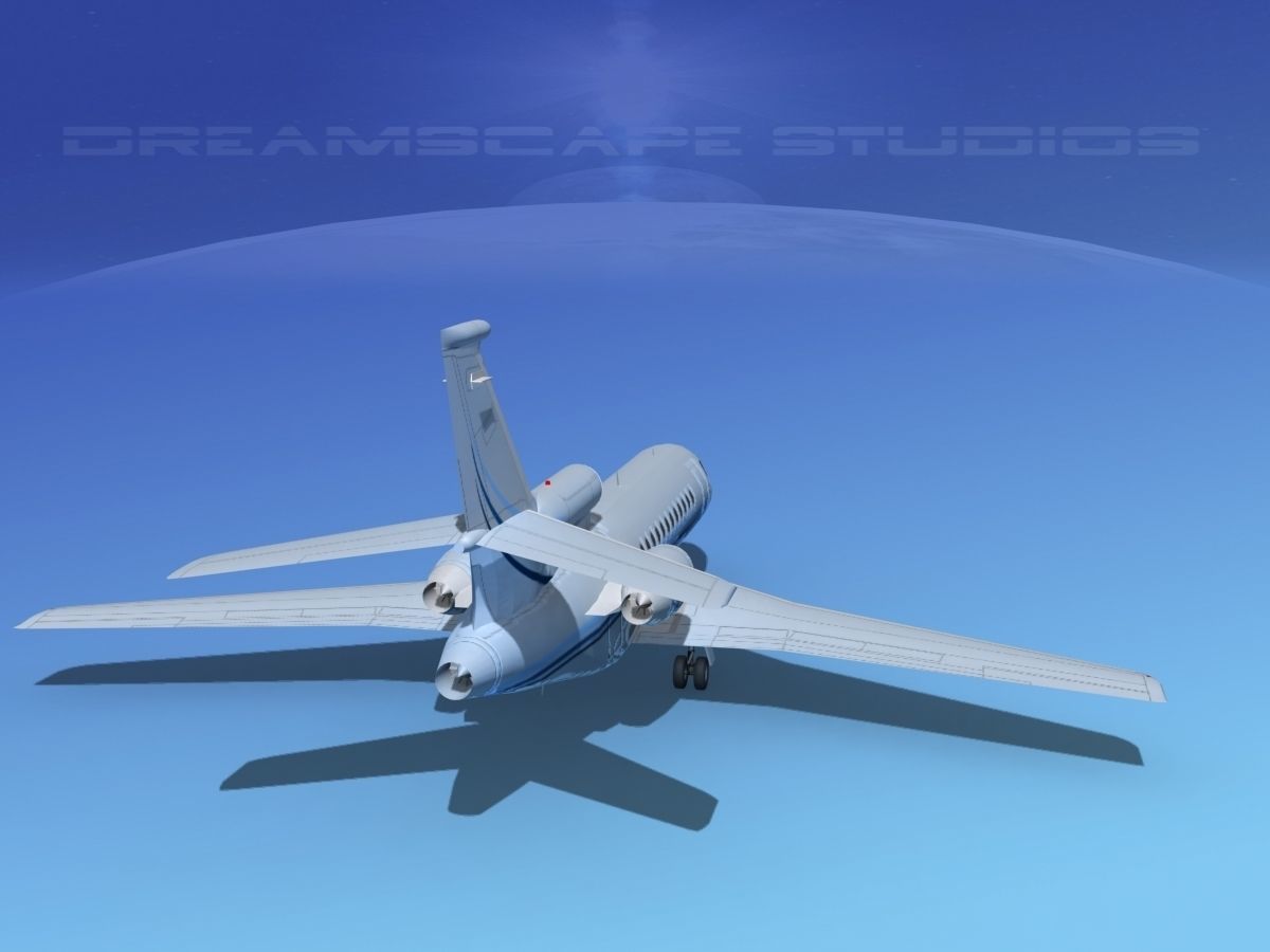 Dassault Falcon 900 V12 3D model_5