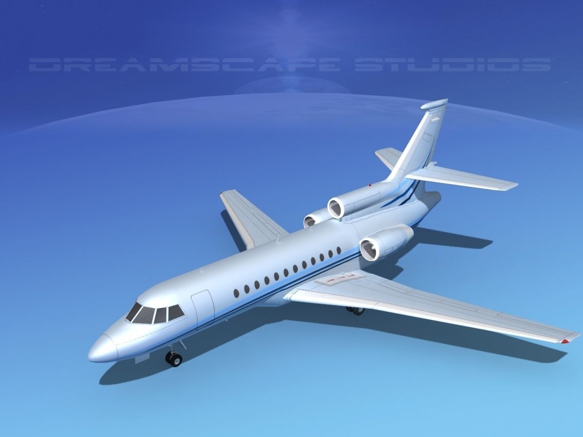 Dassault Falcon 900 V12 3D model_9