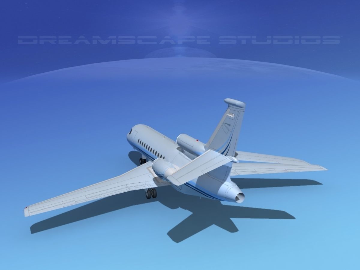 Dassault Falcon 900 V12 3D model_6