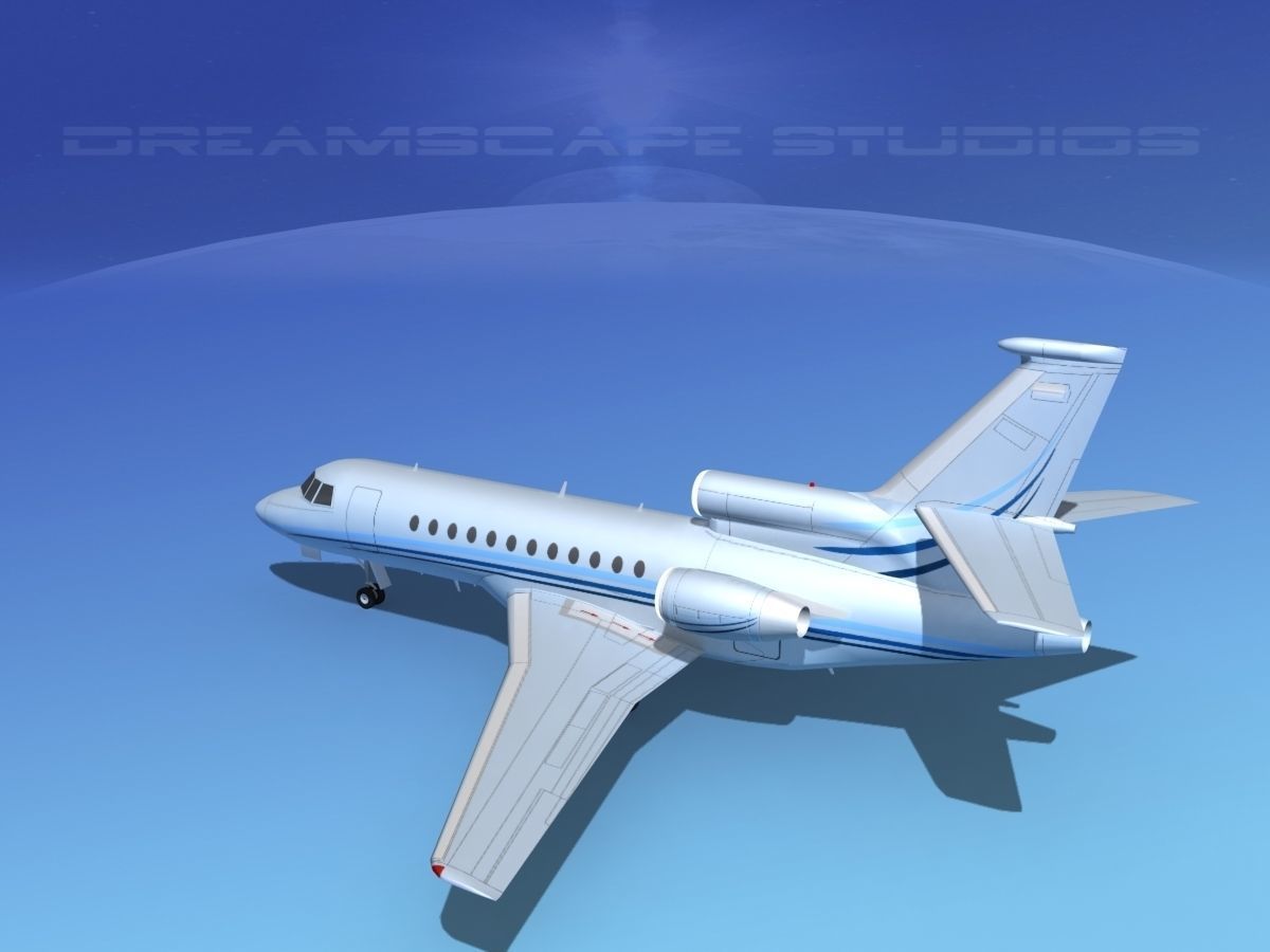 Dassault Falcon 900 V12 3D model_7