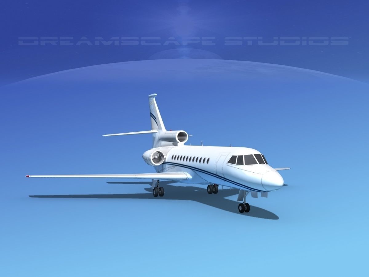 Dassault Falcon 900 V13 3D model_1