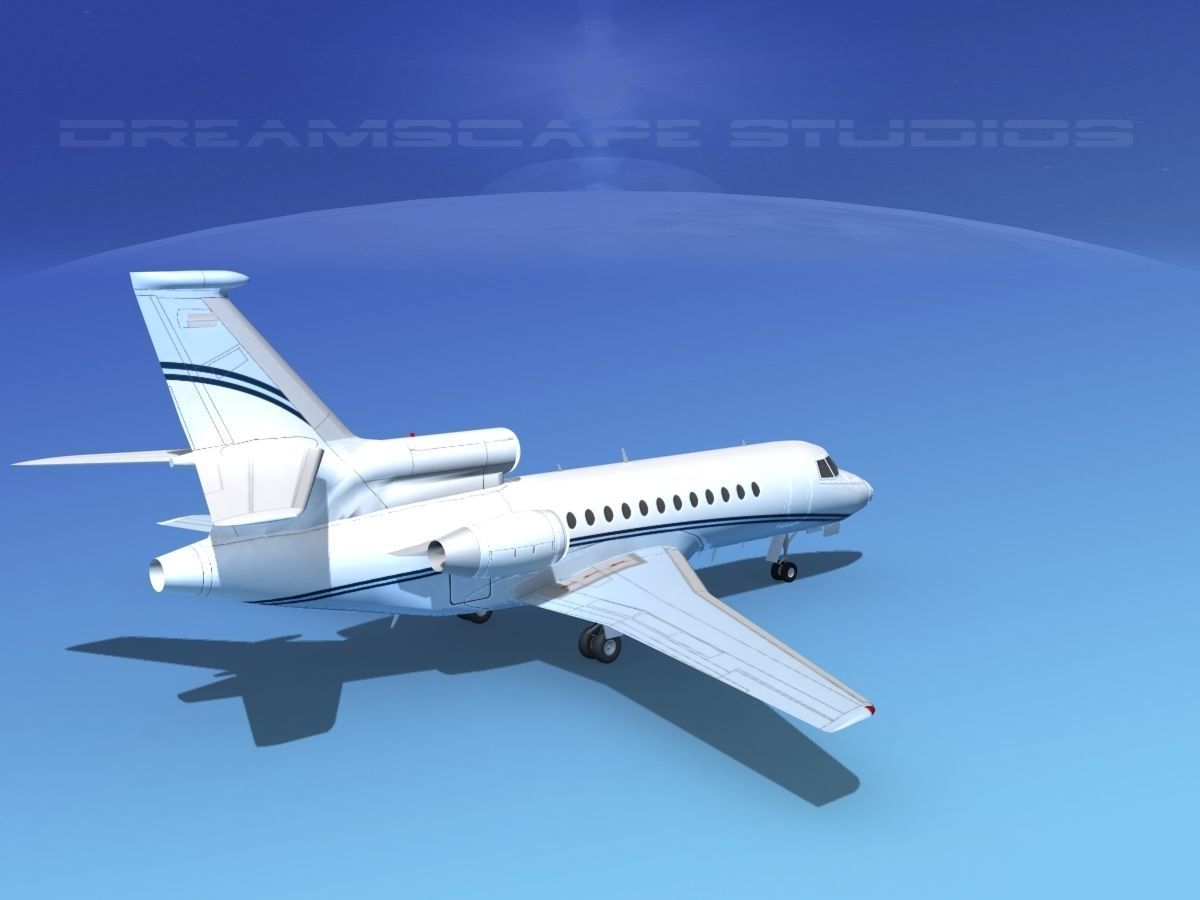 Dassault Falcon 900 V13 3D model_4