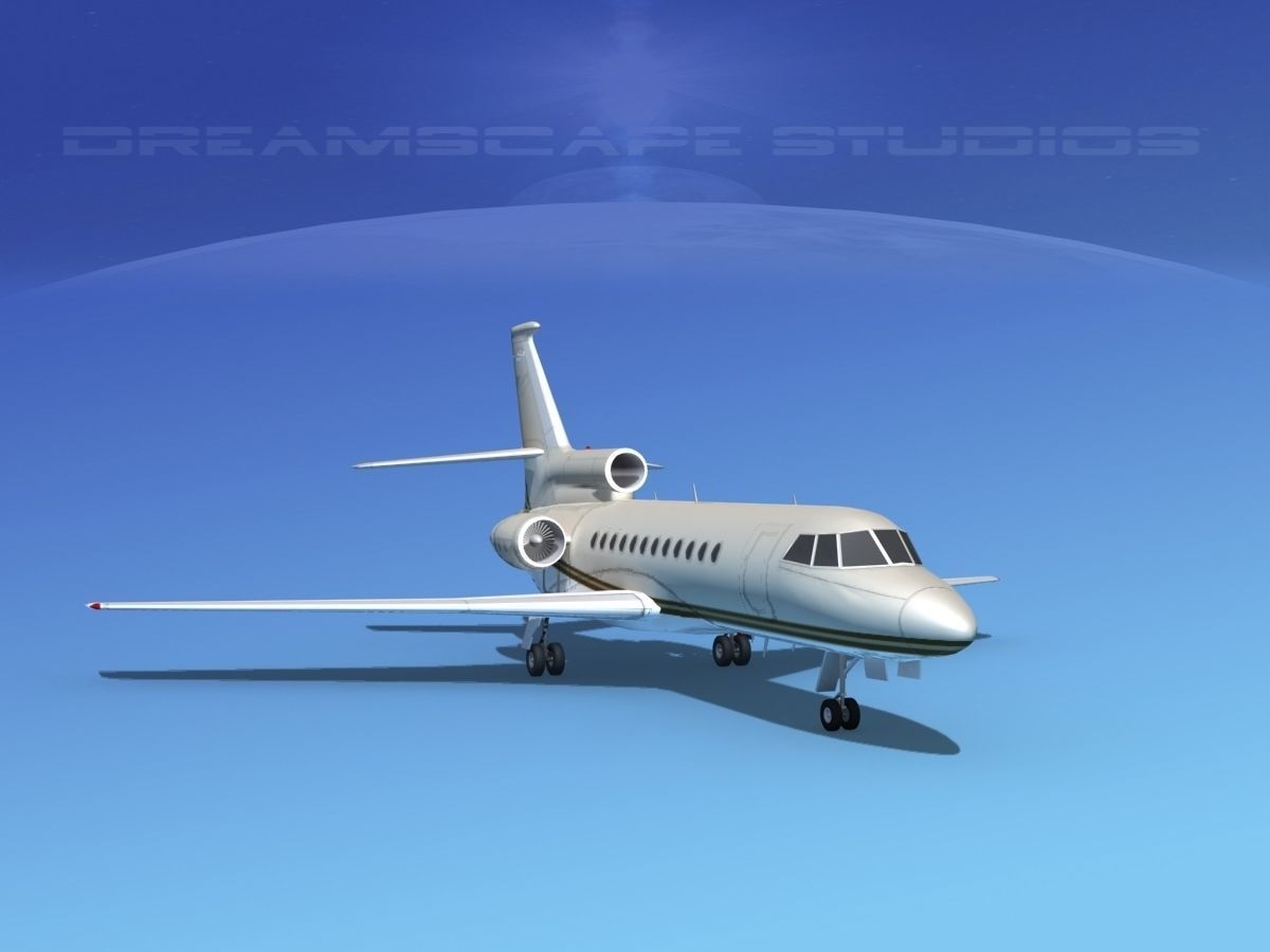 Dassault Falcon 900 V14 3D model_1