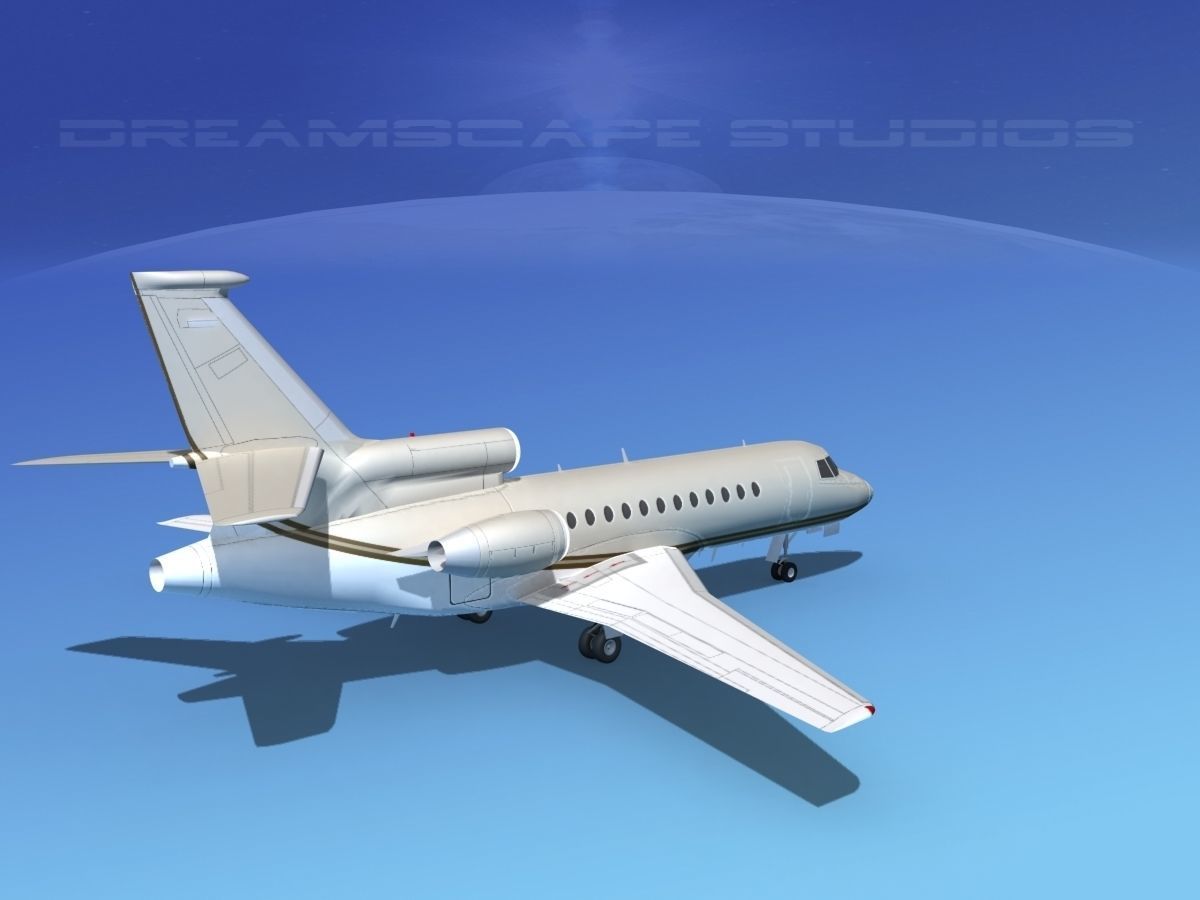 Dassault Falcon 900 V14 3D model_4