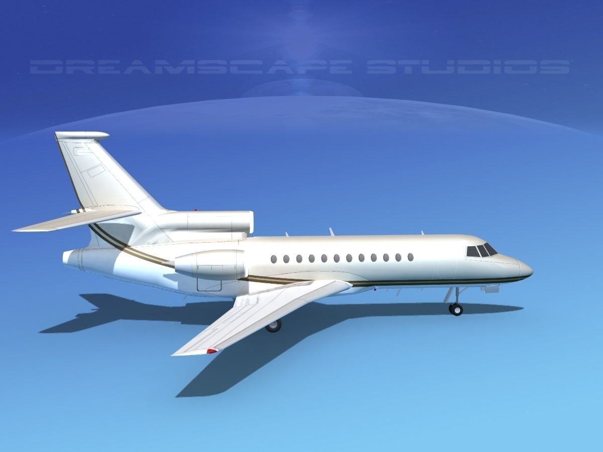 Dassault Falcon 900 V14 3D model_3