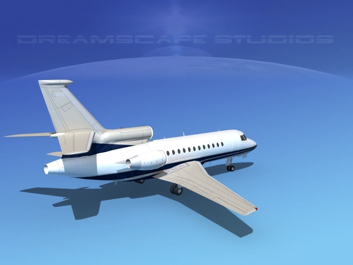 Dassault Falcon 900 V15 3D model_4