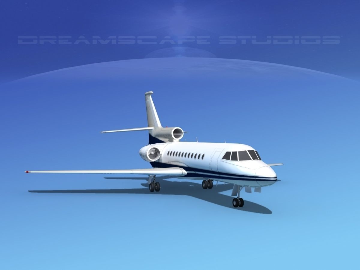 Dassault Falcon 900 V15 3D model_1