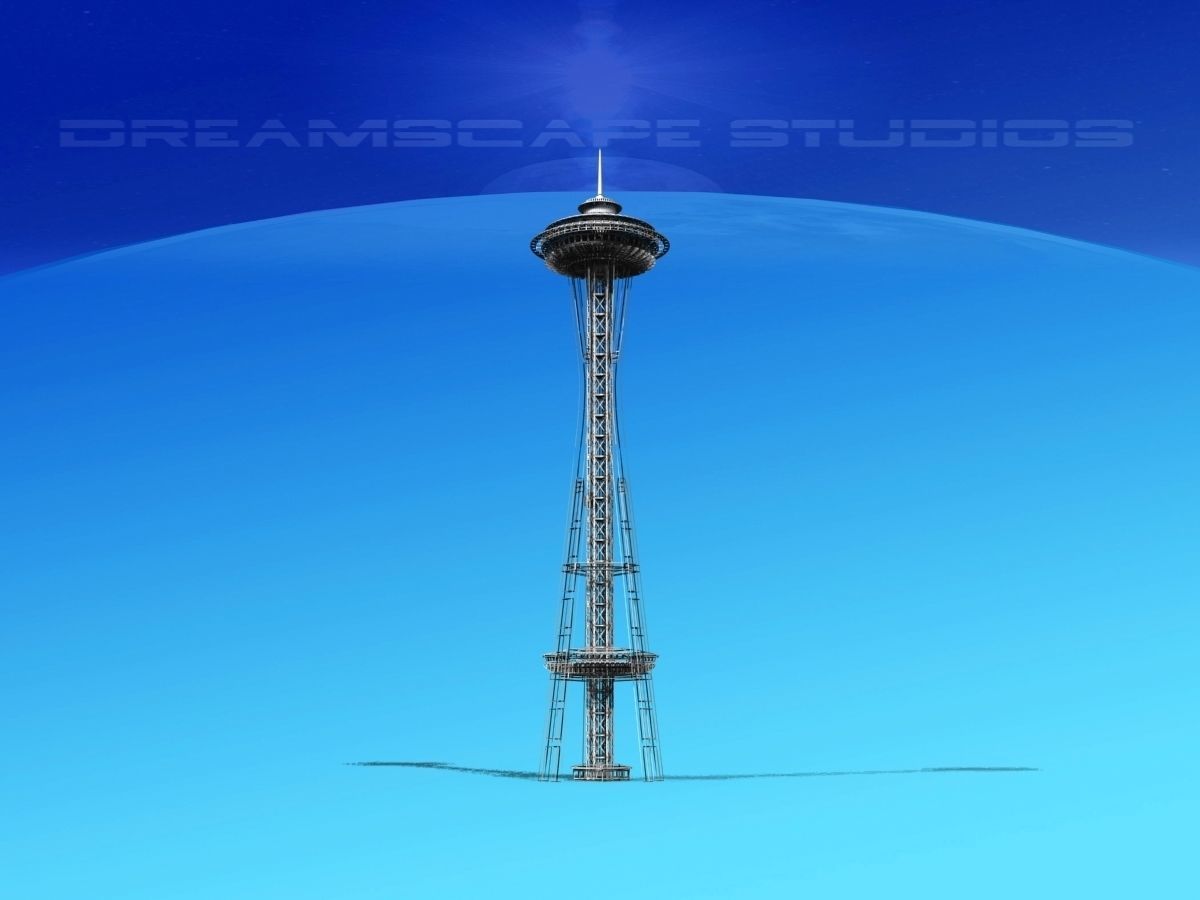 Seattle Space Needle 3D model_13