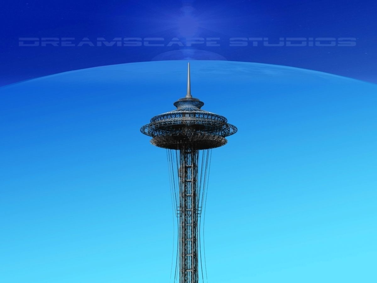 Seattle Space Needle 3D model_20