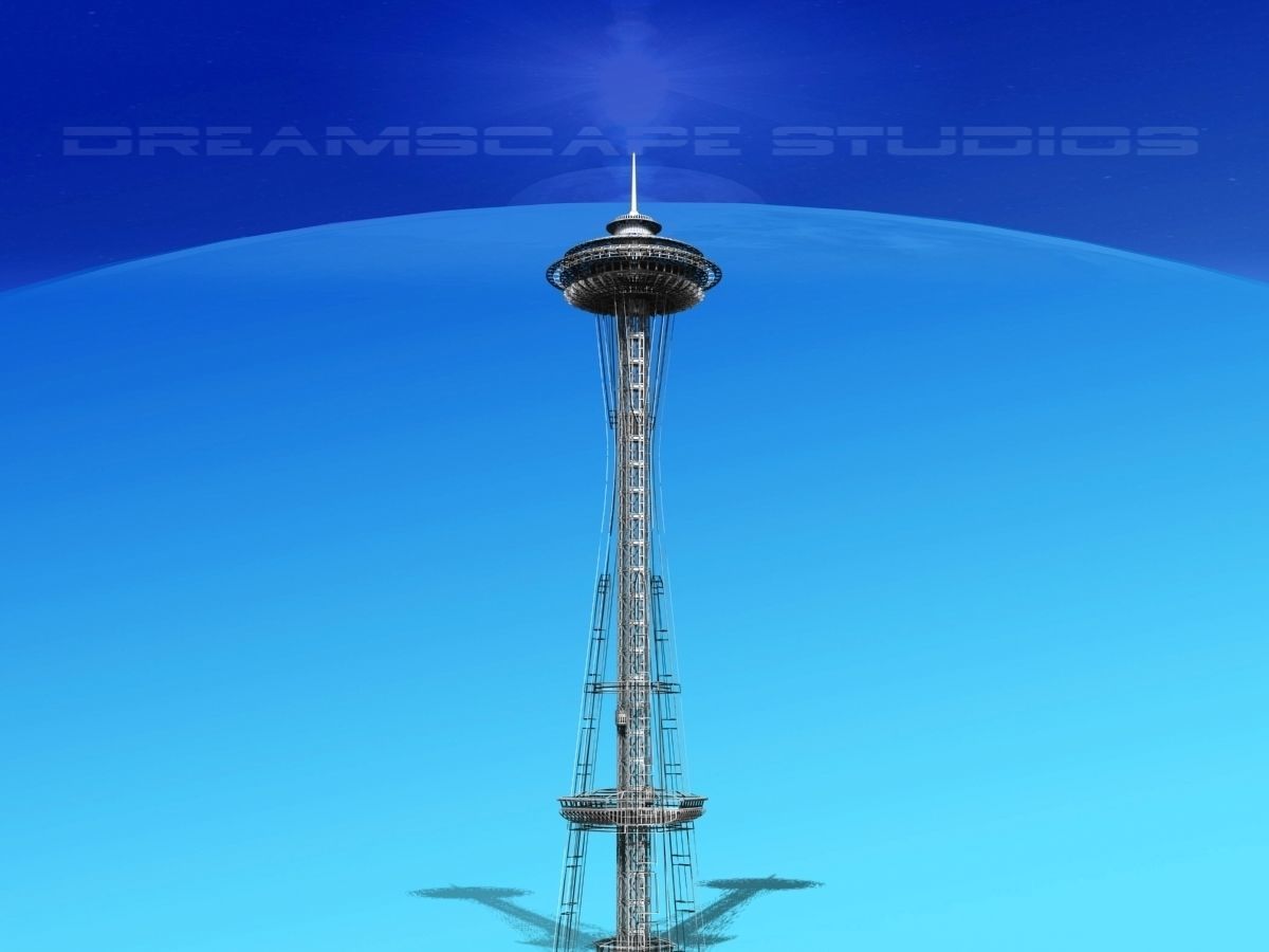 Seattle Space Needle 3D model_17