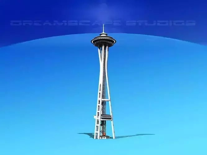 Seattle Space Needle 3D model