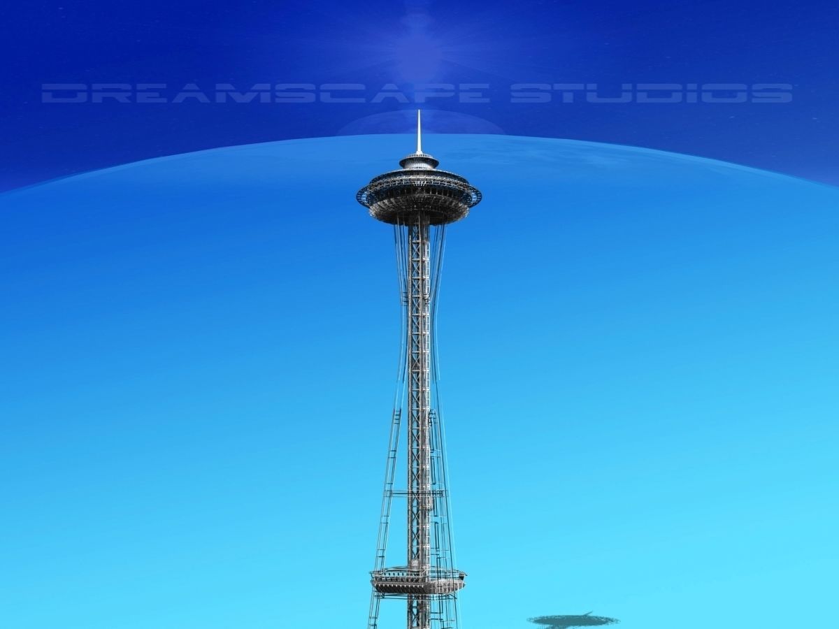 Seattle Space Needle 3D model_16