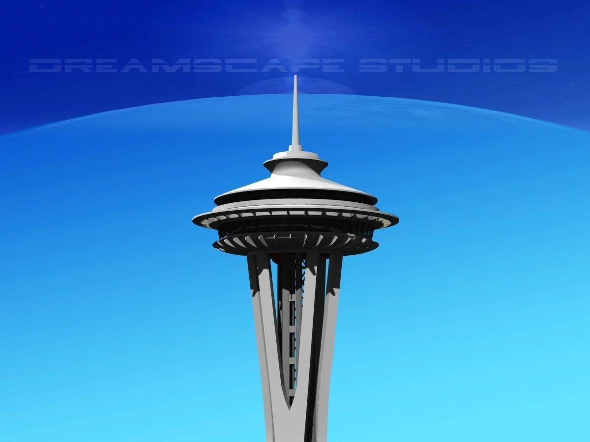 Seattle Space Needle 3D model_12