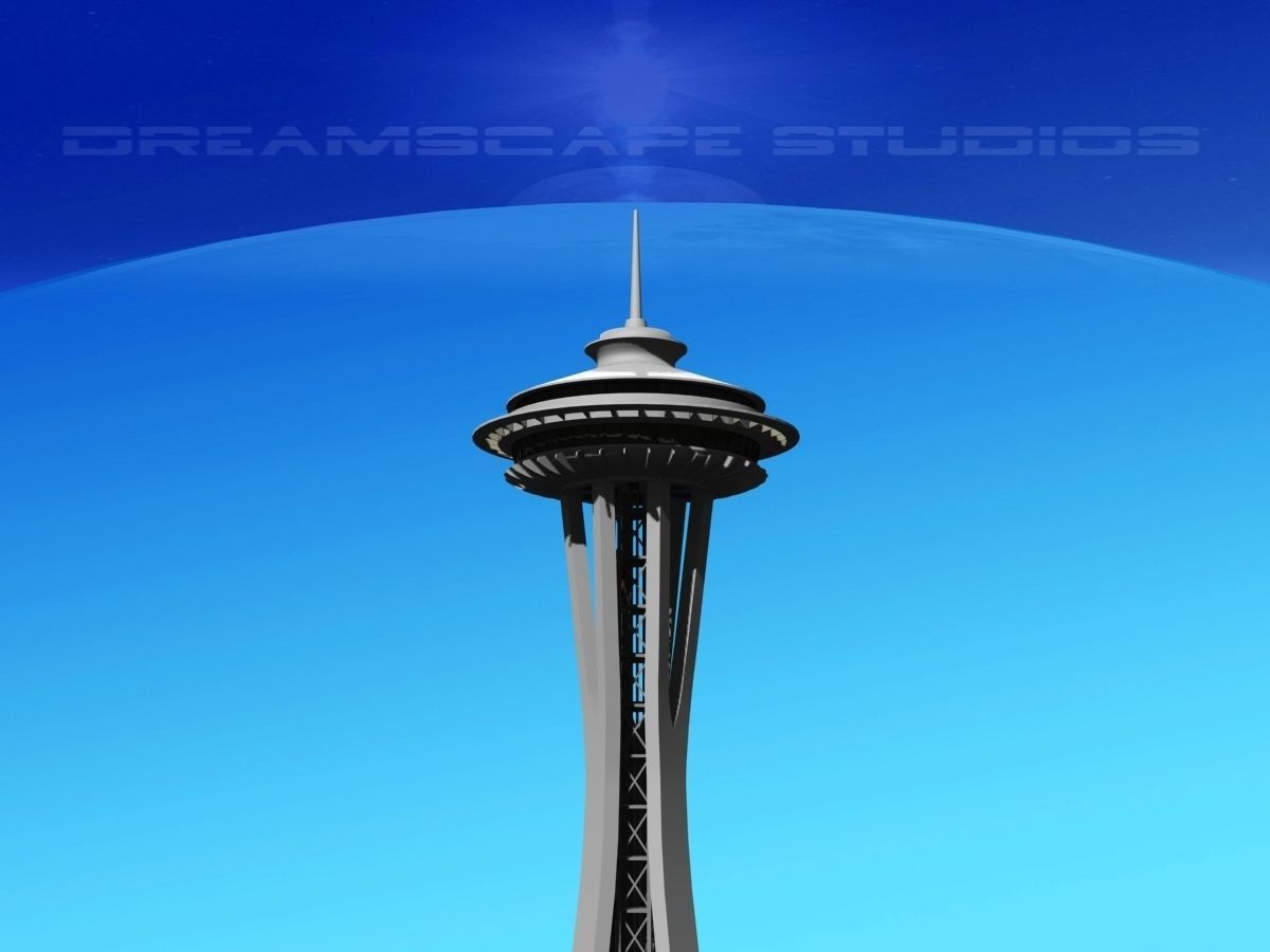 Seattle Space Needle 3D model_11