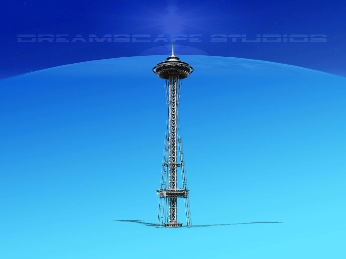 Seattle Space Needle 3D model_14