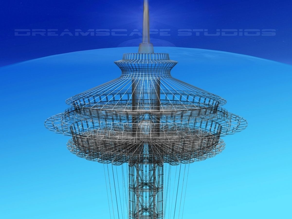 Seattle Space Needle 3D model_23