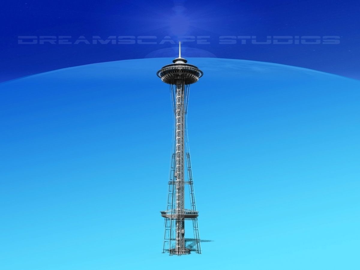 Seattle Space Needle 3D model_15