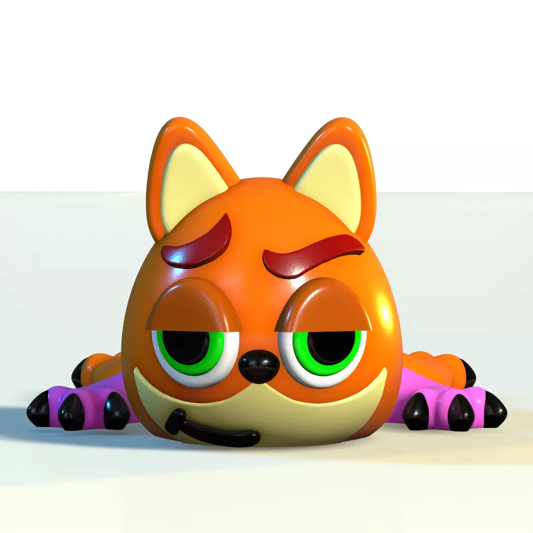 Flexi Nick wilde STL Zootopia 2 3D Model Fanart 3D print model