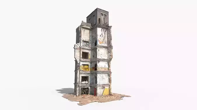 Abandoned Industrial Ruins 3D model