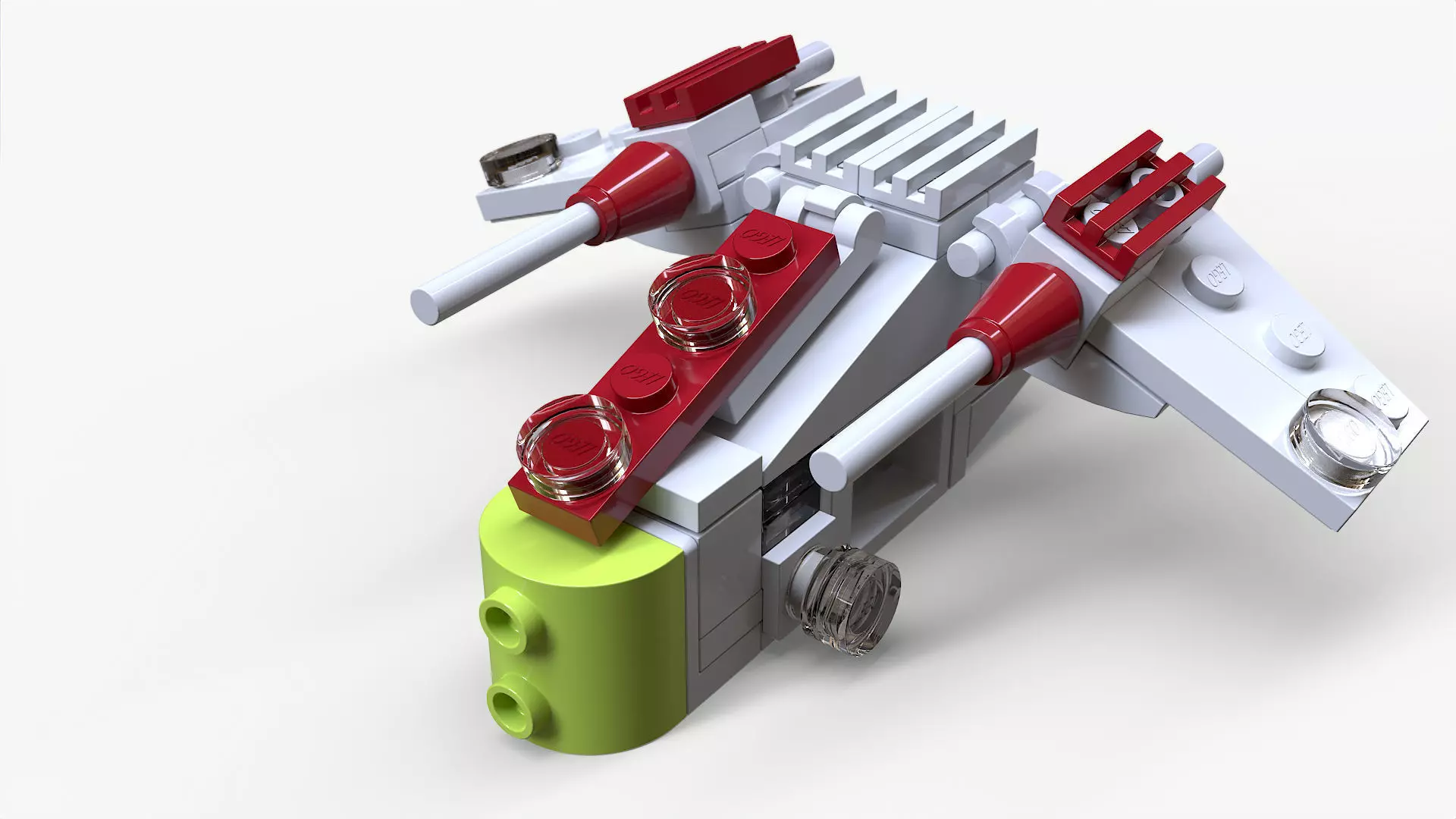 Lego Republic Gunship Low-poly 3D model