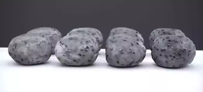 BLACK SESAME MOCHI 2025 3D model 5