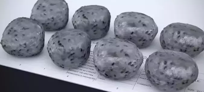 BLACK SESAME MOCHI 2025 3D model 3