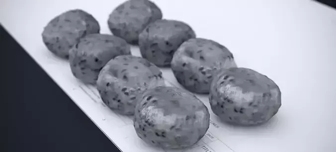 BLACK SESAME MOCHI 2025 3D model 6