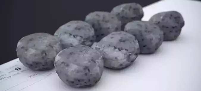 BLACK SESAME MOCHI 2025 3D model 4