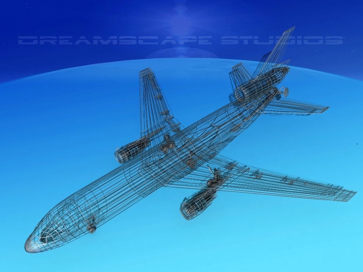 McDonnell Douglas KC-10 Unmarked 3D model_11