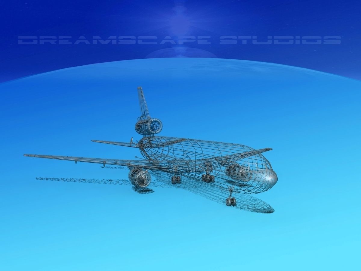 McDonnell Douglas KC-10 Unmarked 3D model_13