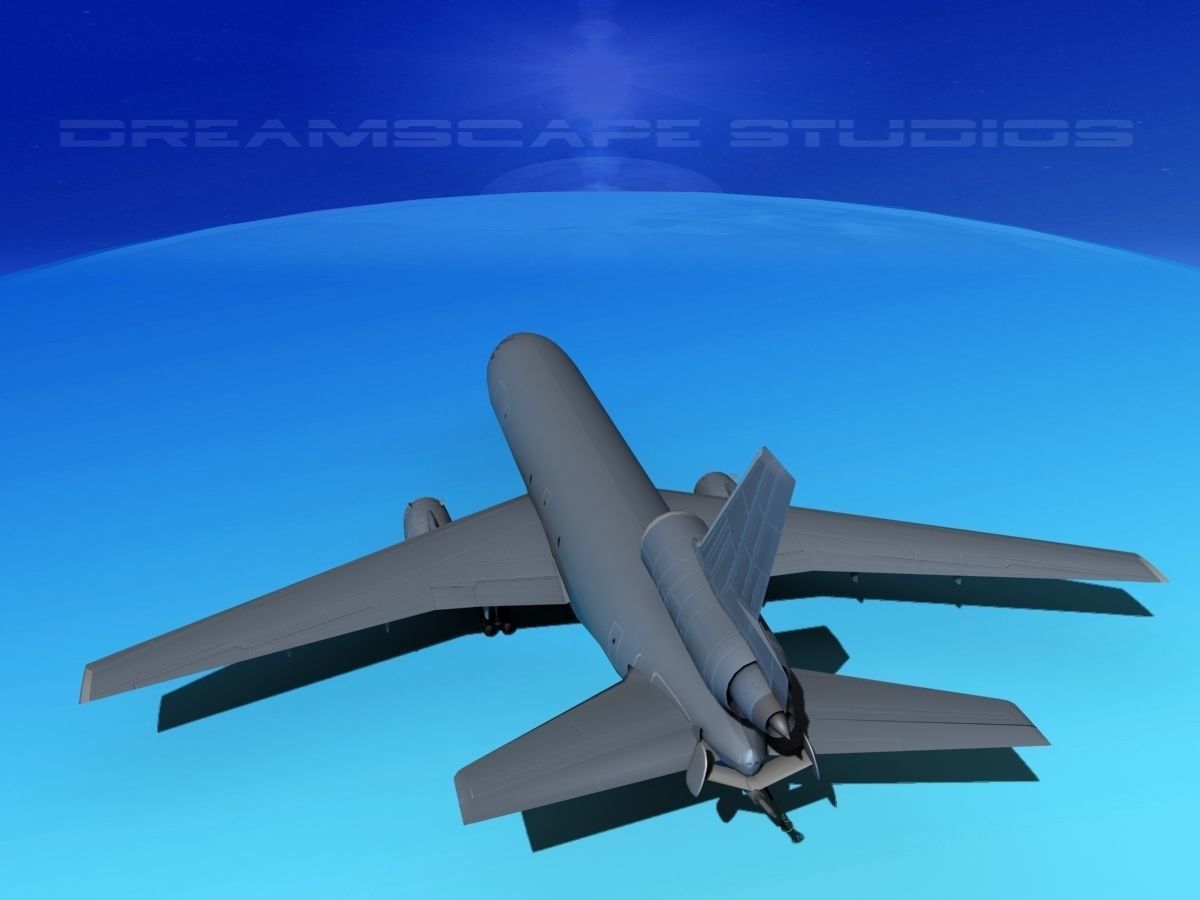 McDonnell Douglas KC-10 Unmarked 3D model_7