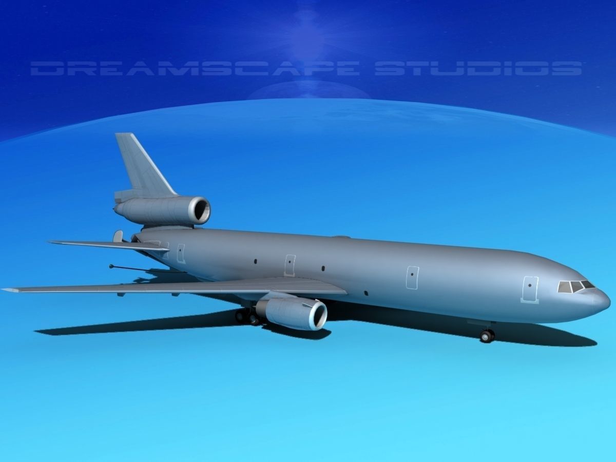 McDonnell Douglas KC-10 Unmarked 3D model_3