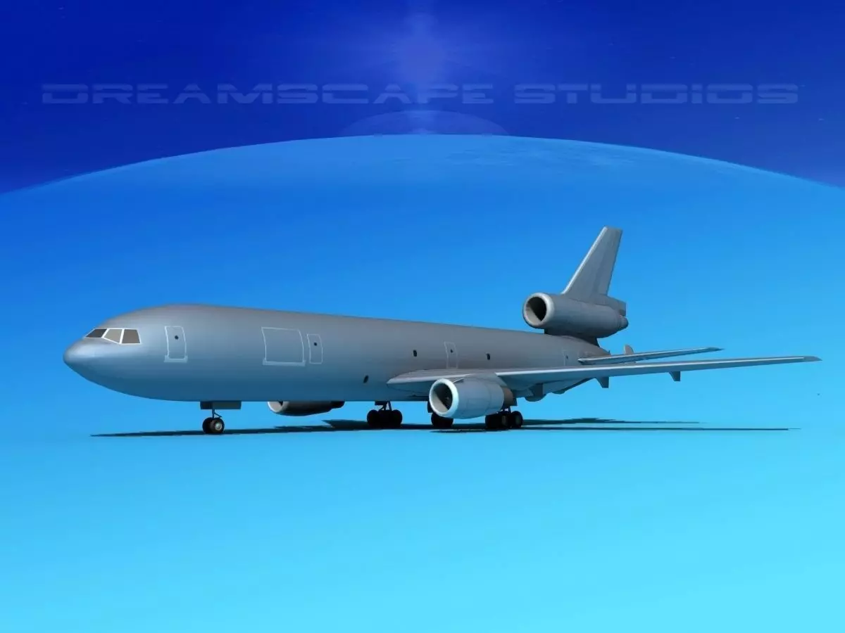 McDonnell Douglas KC-10 Unmarked 3D model_0