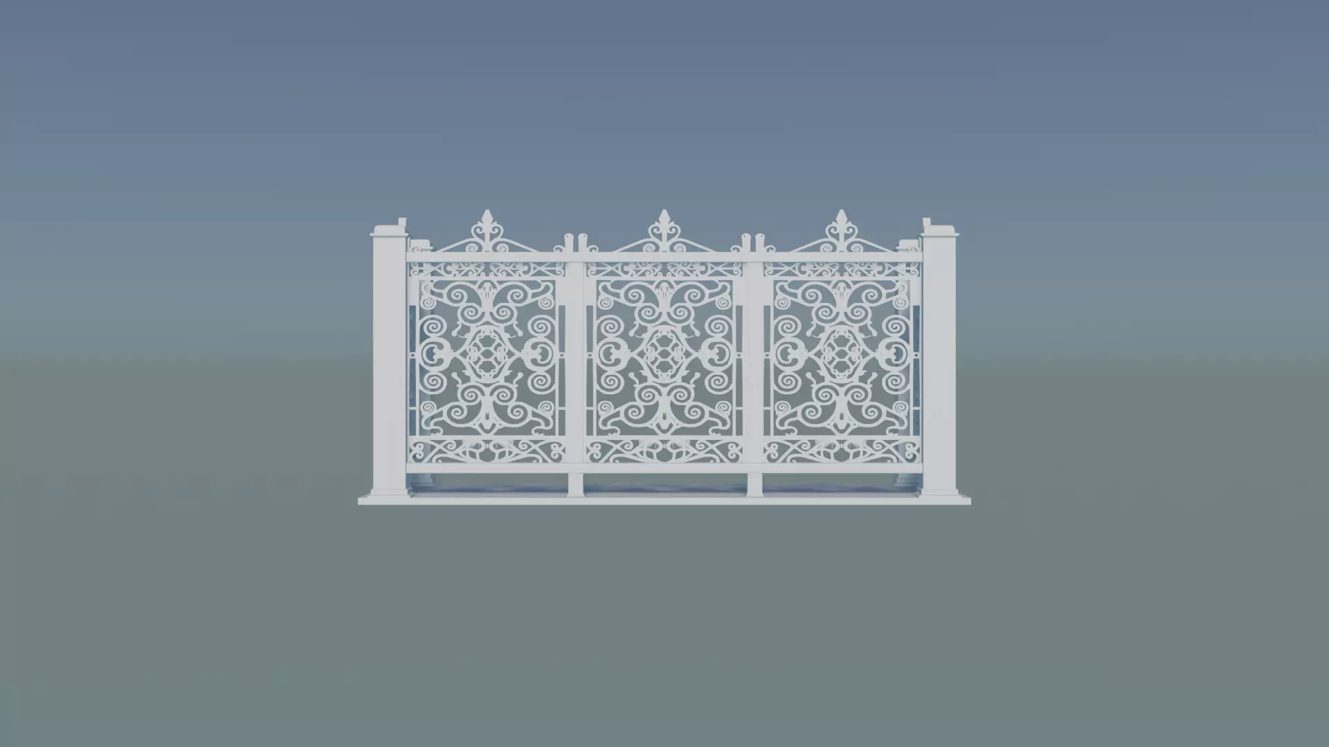 Railing Balcony 3D print model
