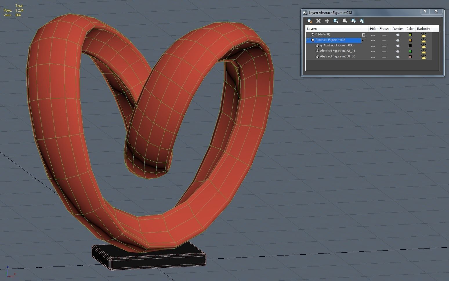 Abstract Figure m038 P 3D print model_13