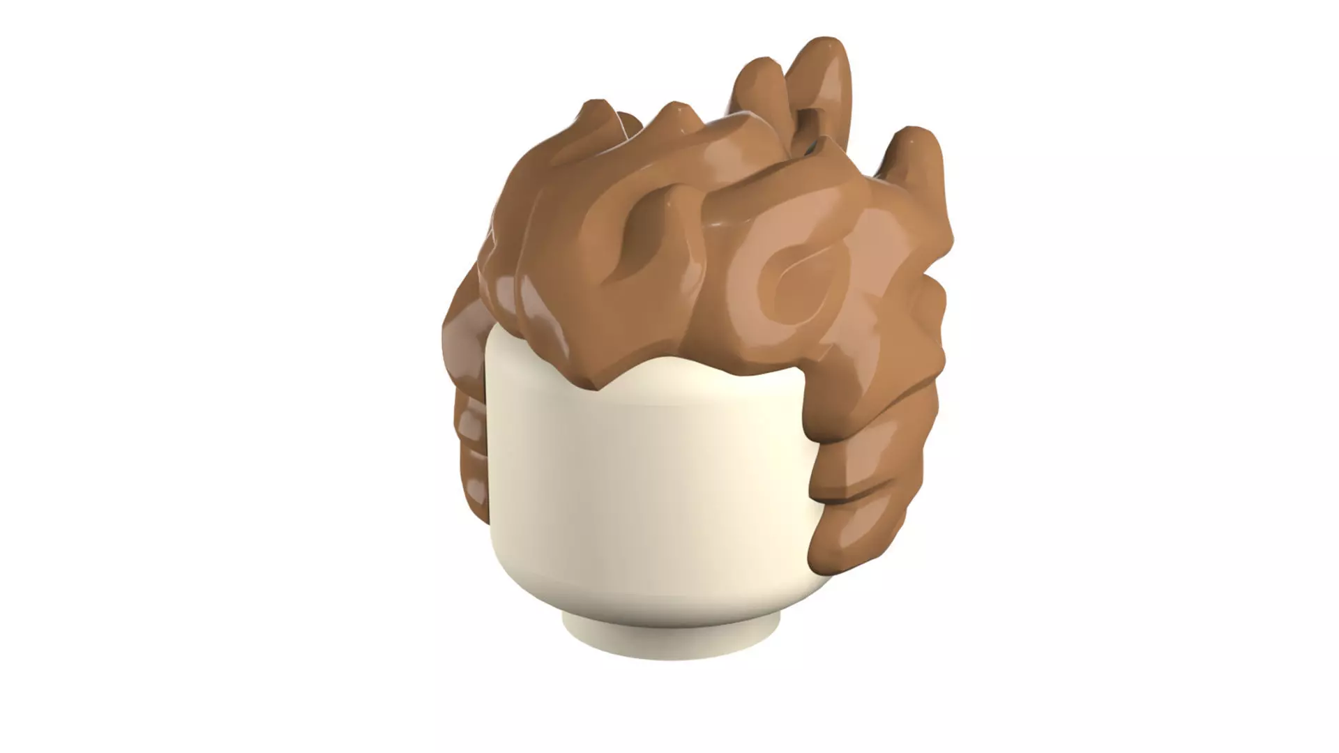 Custom3Dprint Minifigure Accessory - Minifigure Hair S3 - 07 3D print model