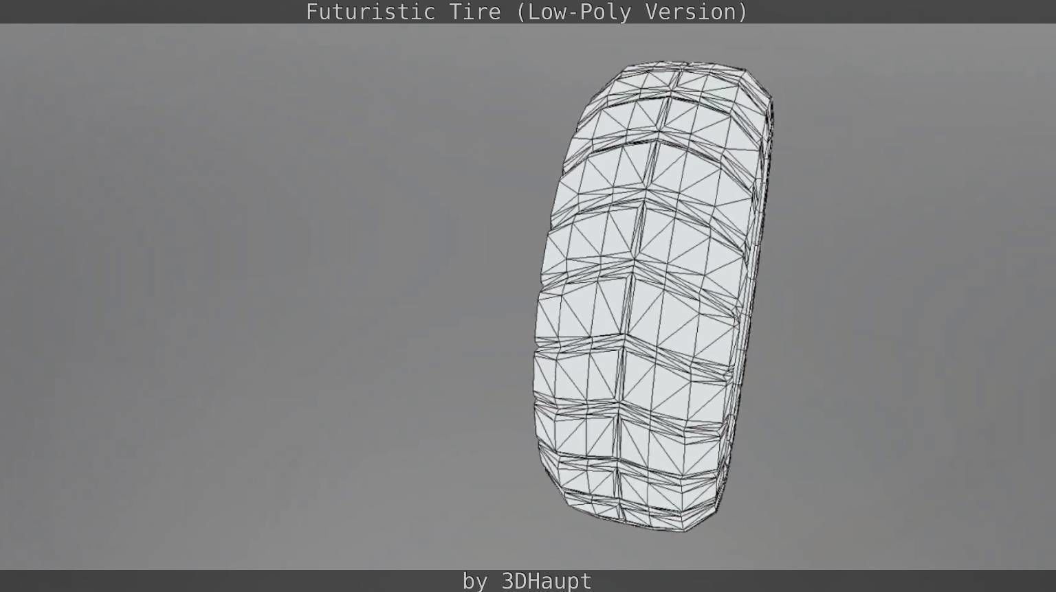 Futuristic Tire Low-Poly Version Low-poly 3D model_57
