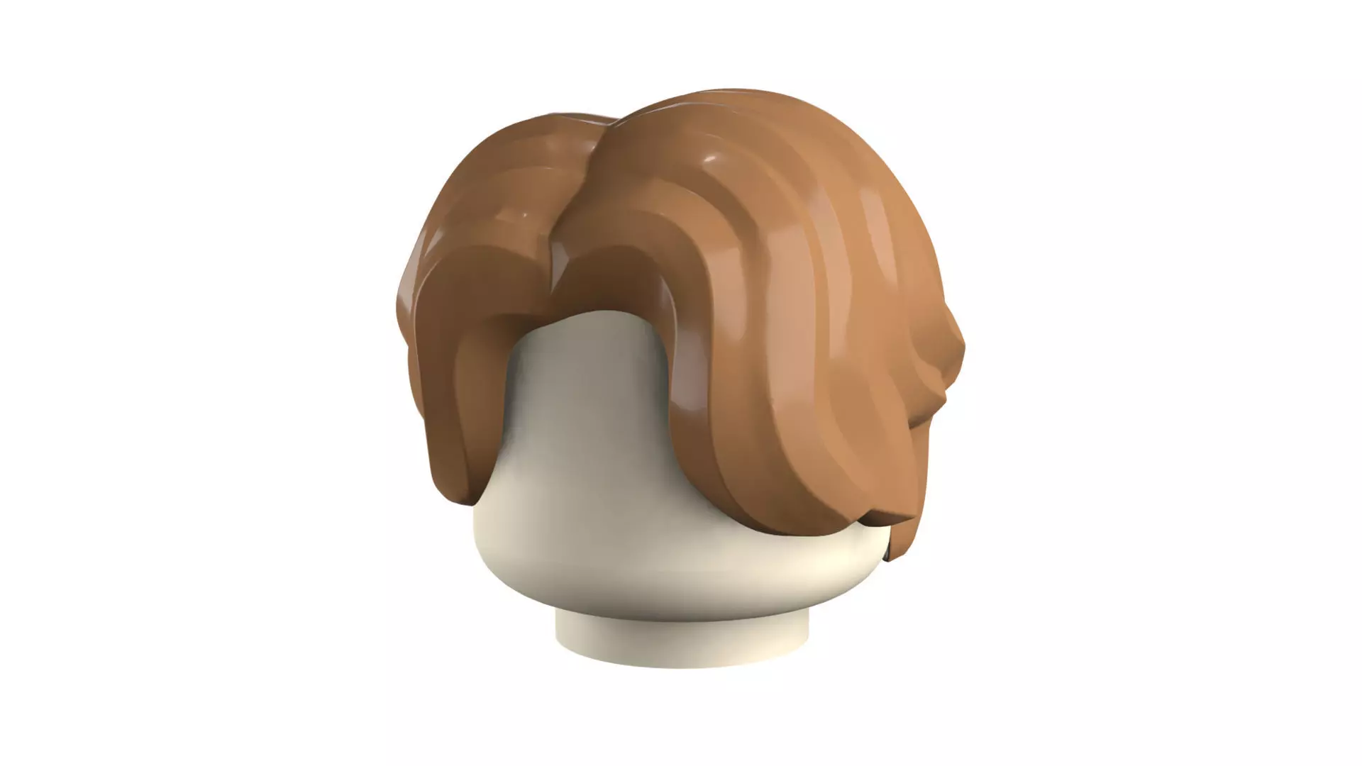 Custom3Dprint Minifigure Accessory - Minifigure Hair S3 - 010 3D print model