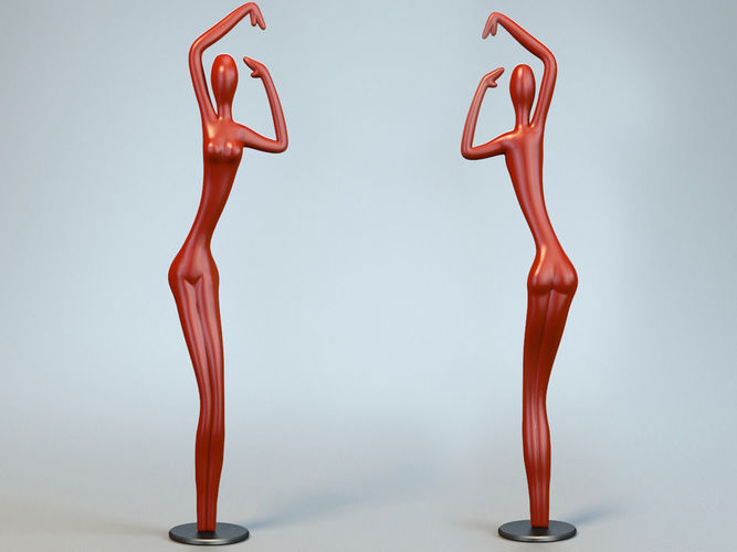 Sculpture Dance Woman P 3D print model