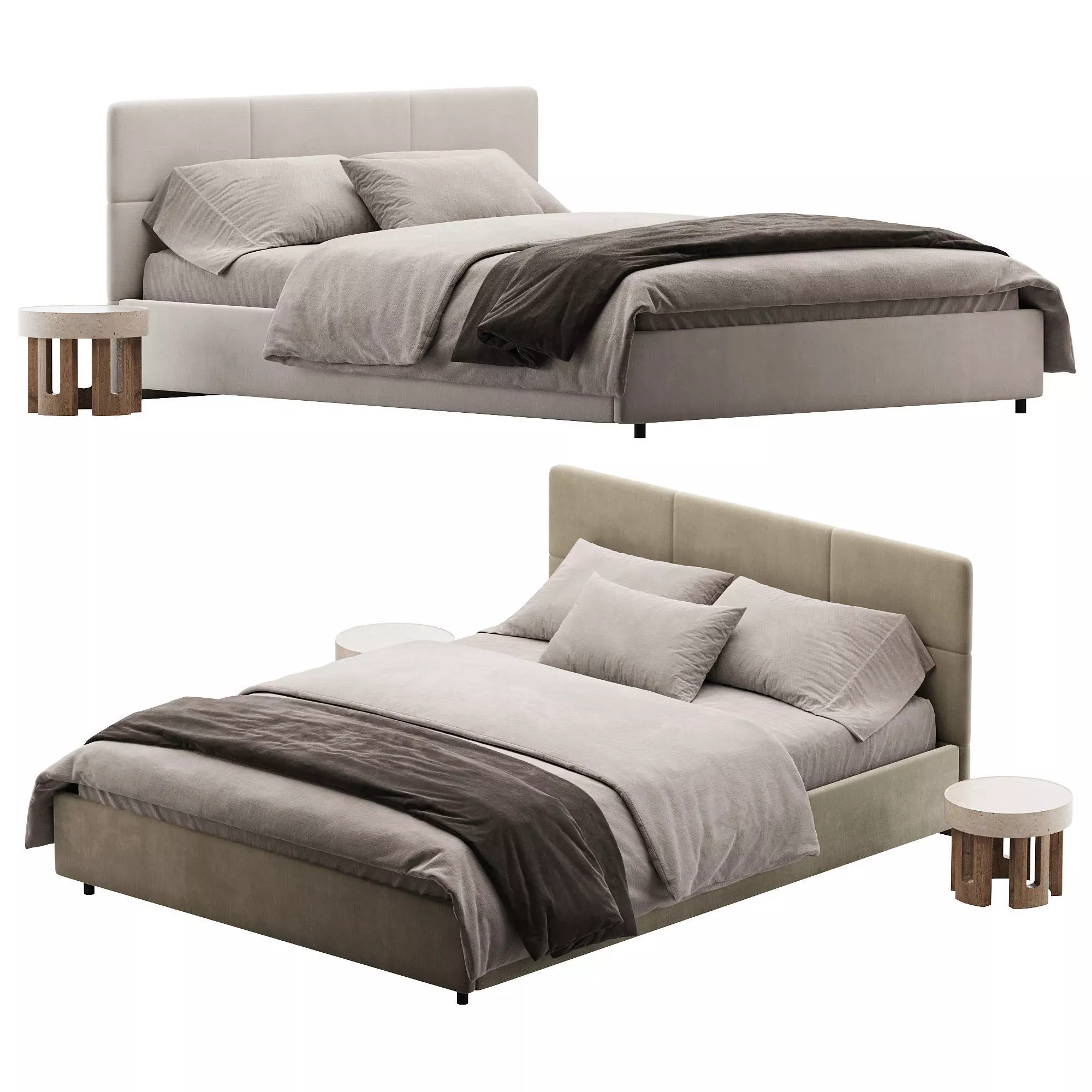 Alba Happy 130 Option 2bed Low-poly 3D model