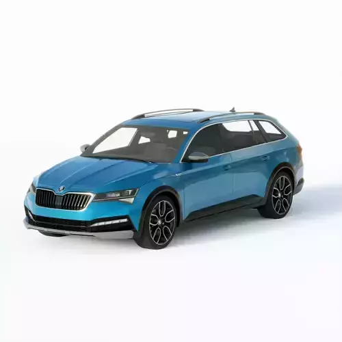 Skoda Superb Scout 2020 3D model