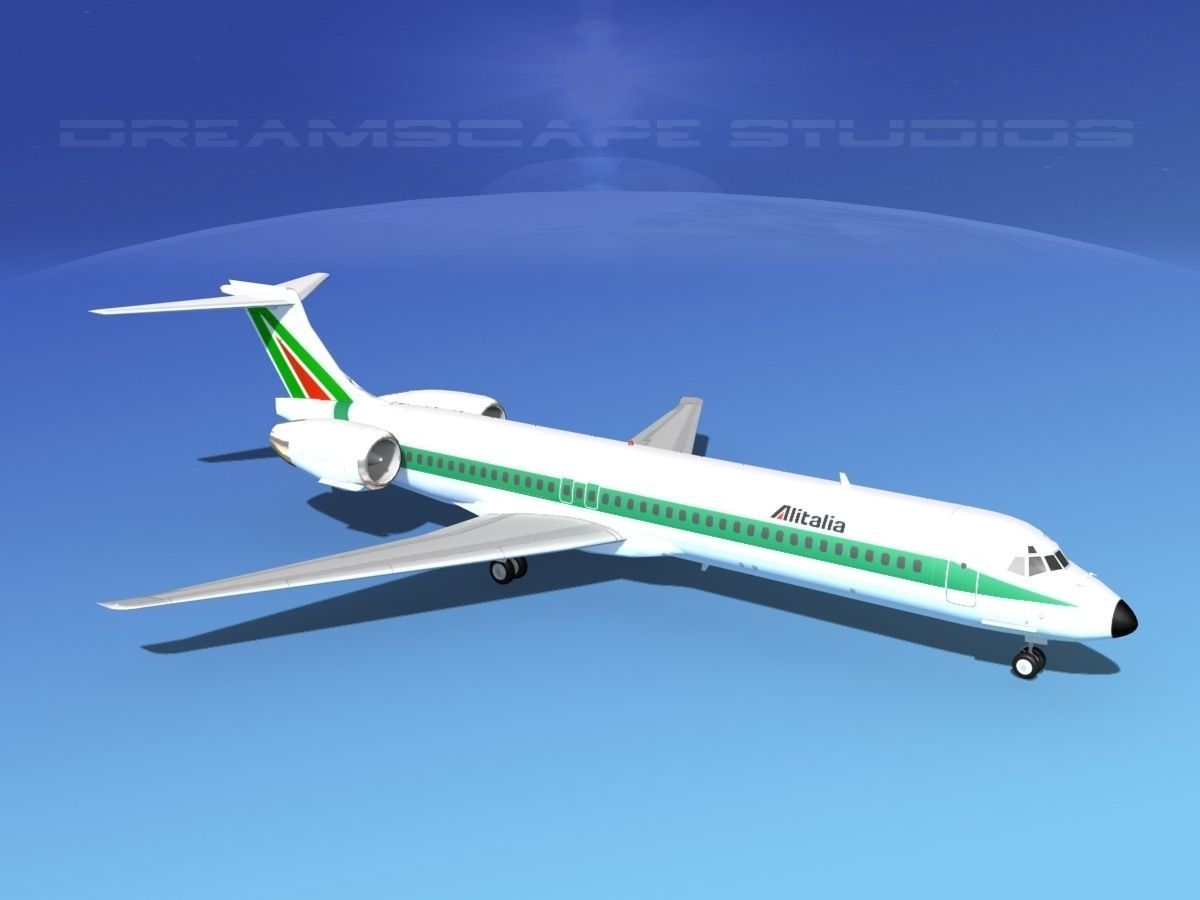 McDonnell Douglas MD-87 Alitalia 3D model_8