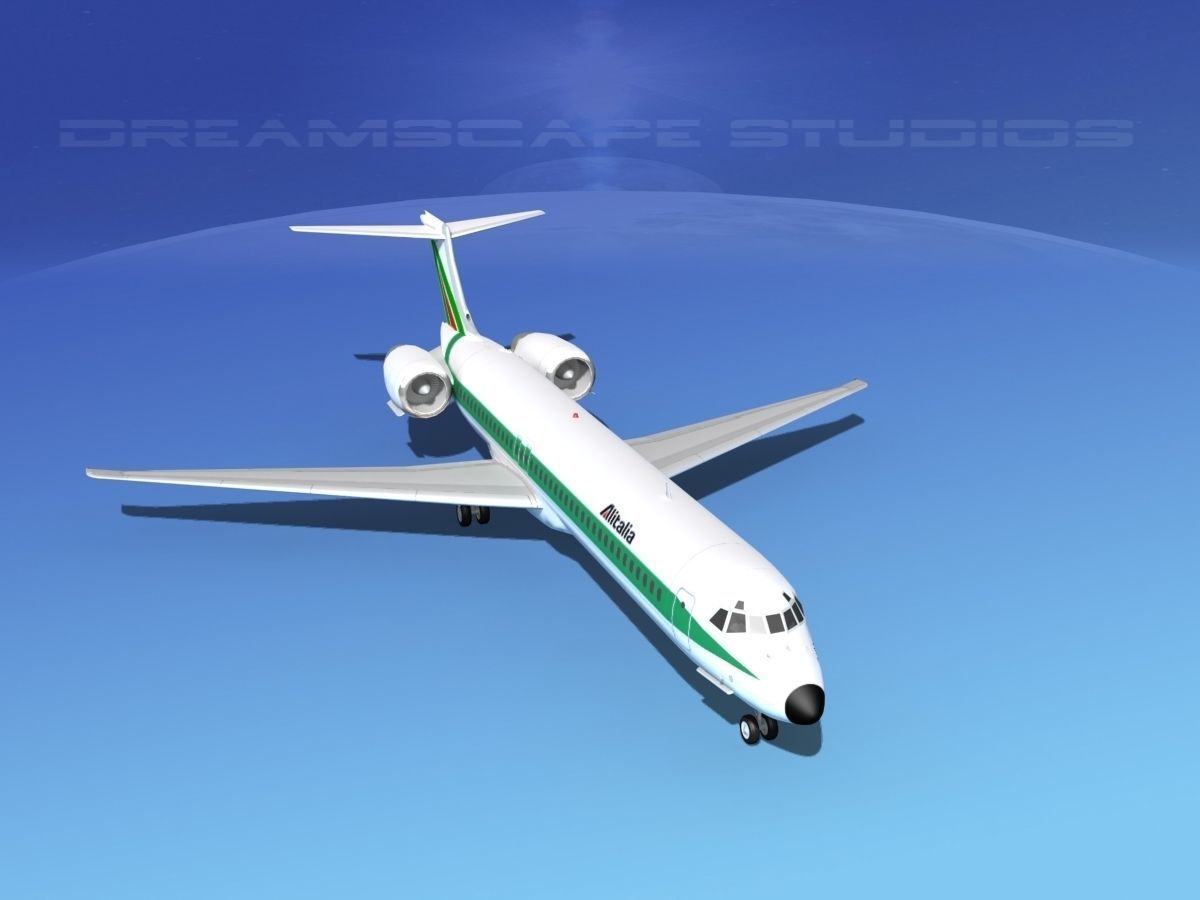 McDonnell Douglas MD-87 Alitalia 3D model_9