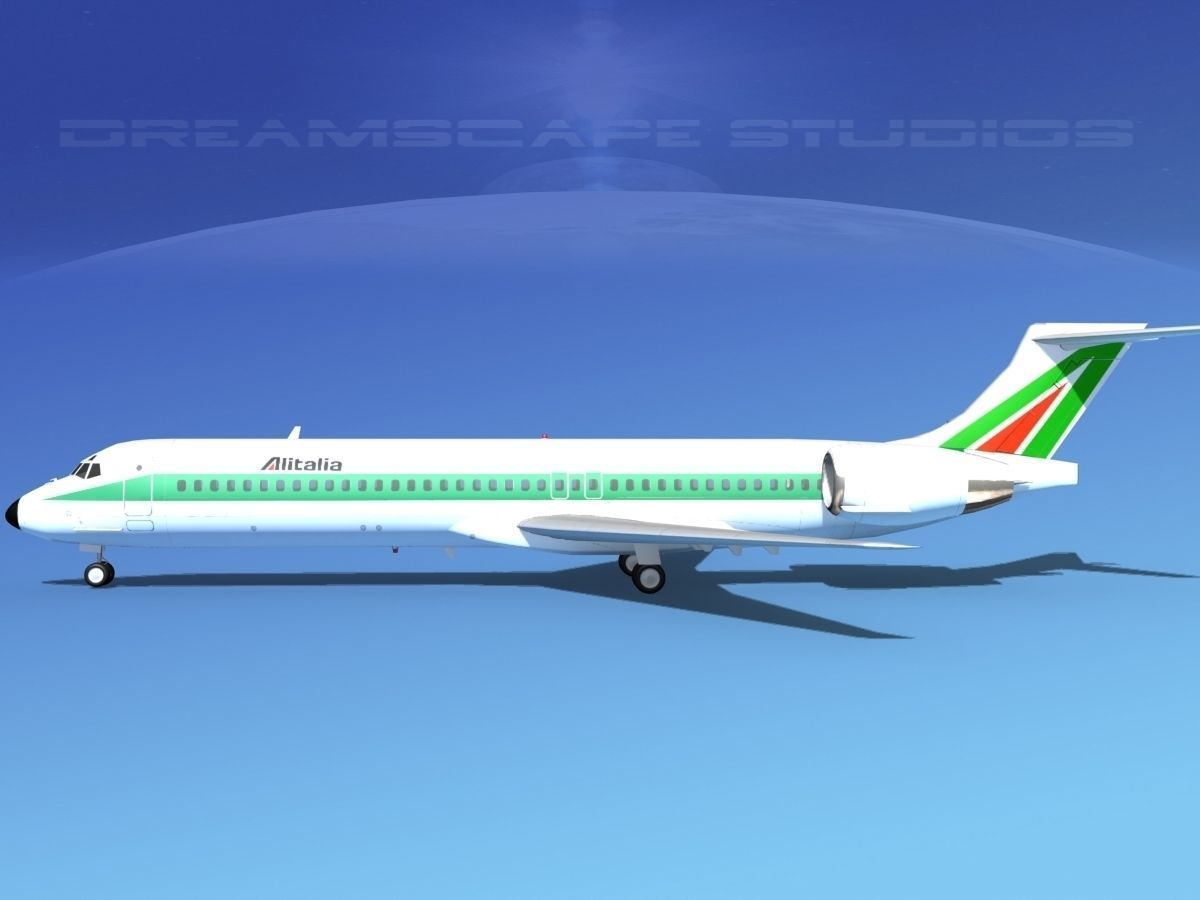 McDonnell Douglas MD-87 Alitalia 3D model_2