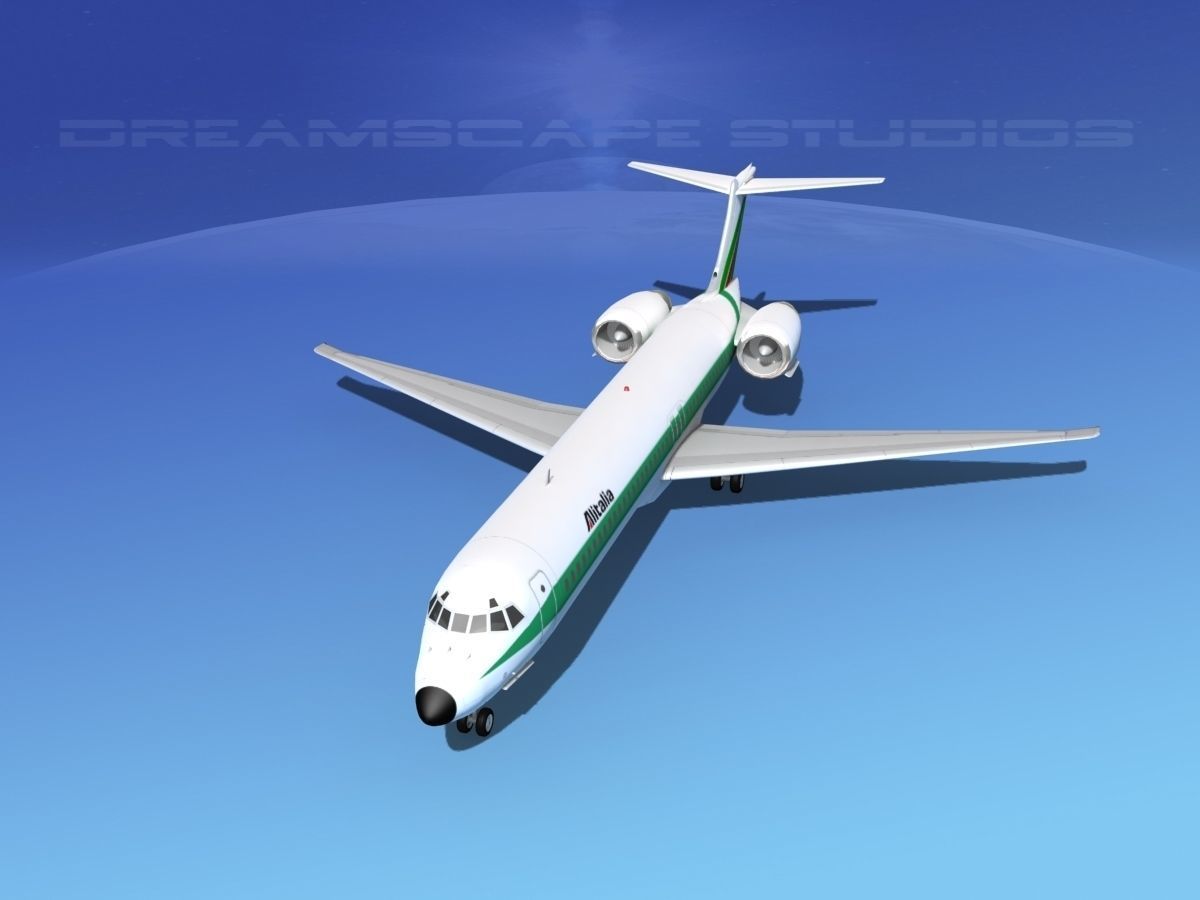 McDonnell Douglas MD-87 Alitalia 3D model_10